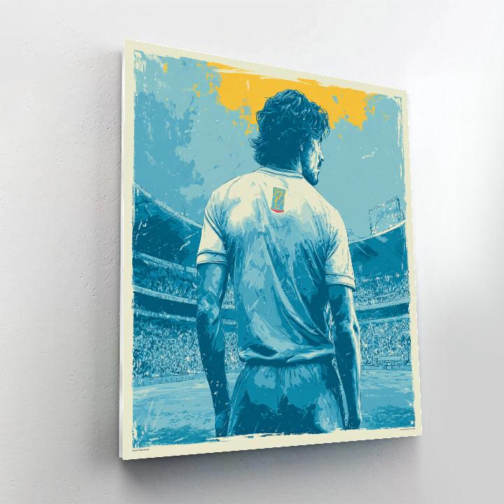 Curaçao Fifa 2026 Blue Painting by numbers kit