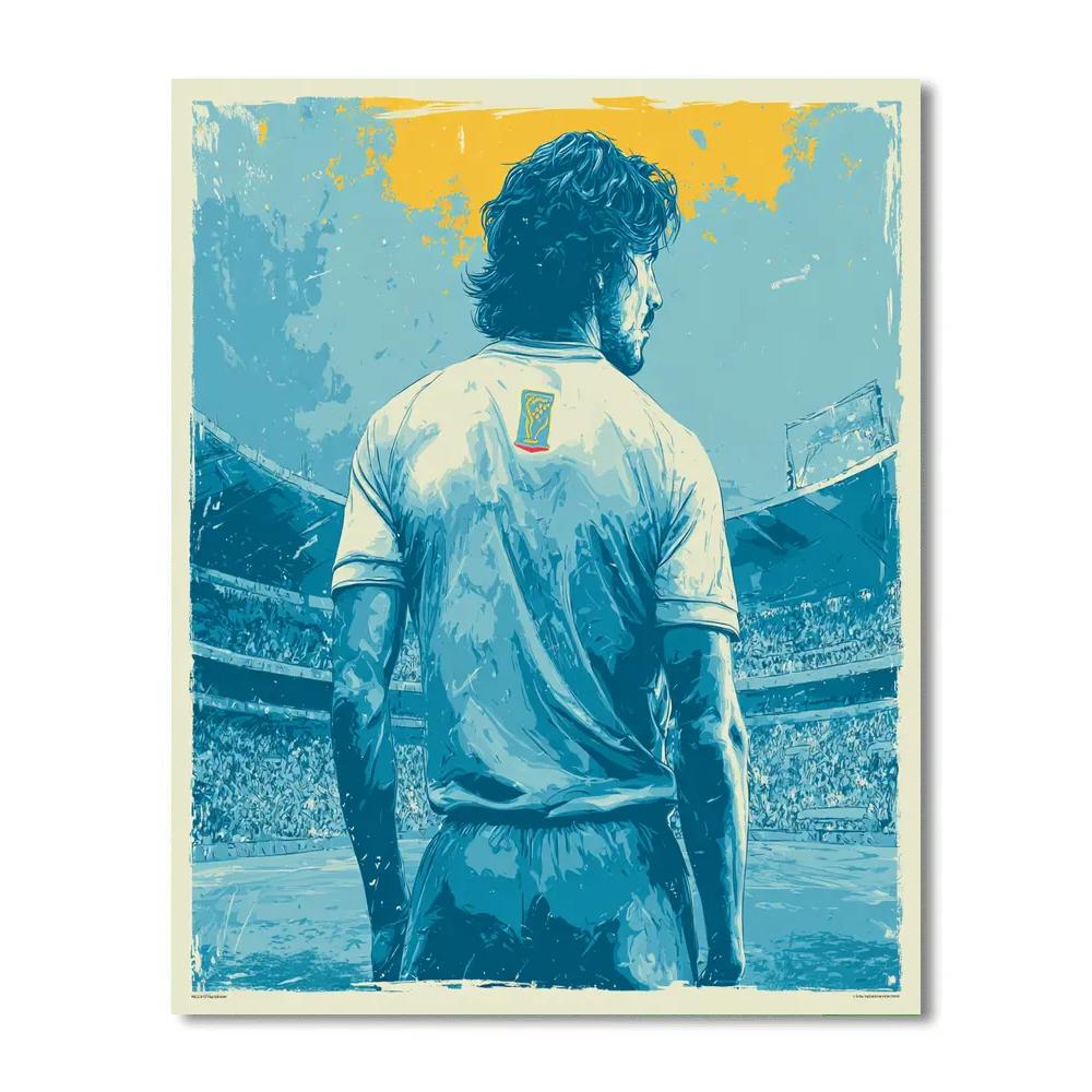Curaçao Fifa 2026 Blue Painting by numbers kit