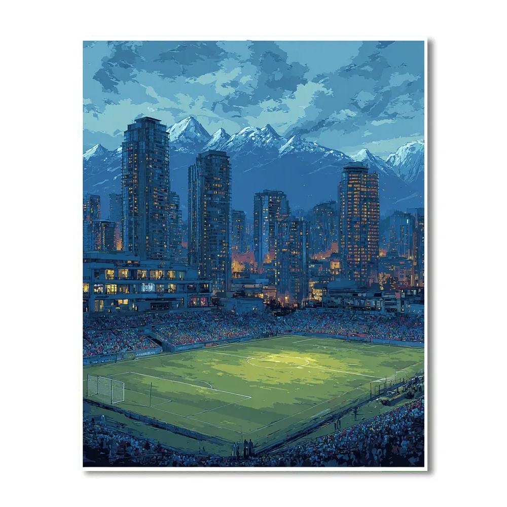 Vancouver Fifa 2026 Blue Numbered painting kits