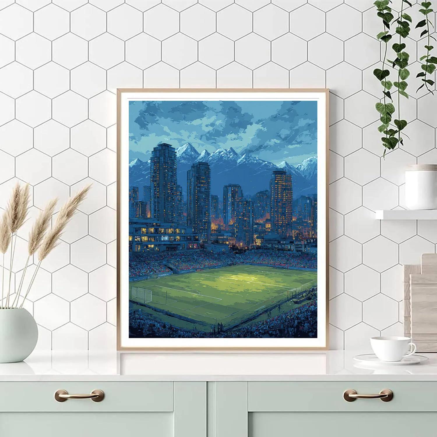 Vancouver Fifa 2026 Blue Numbered painting kits