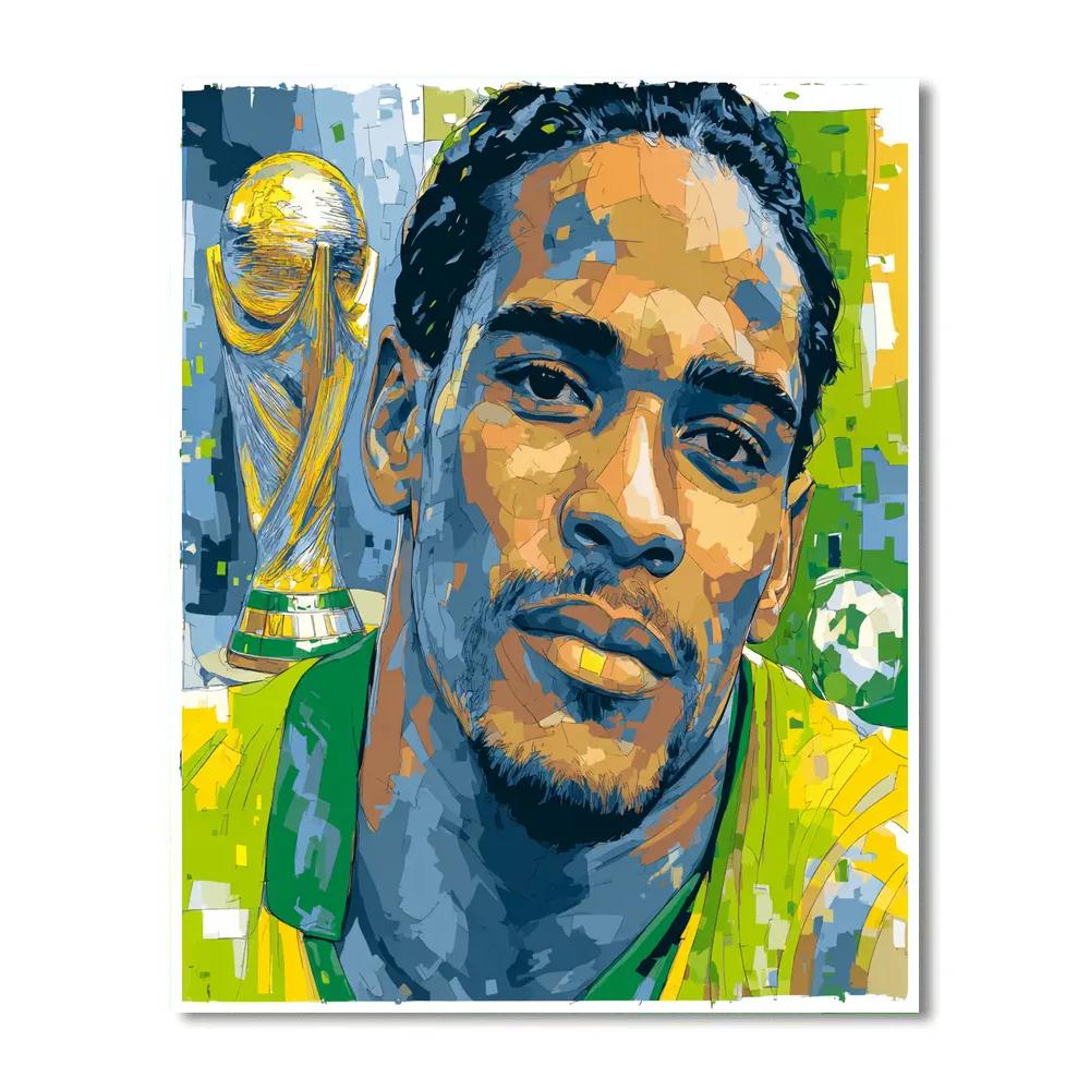 Ronaldinho Fifa 2026 Joy Paint by numbers art