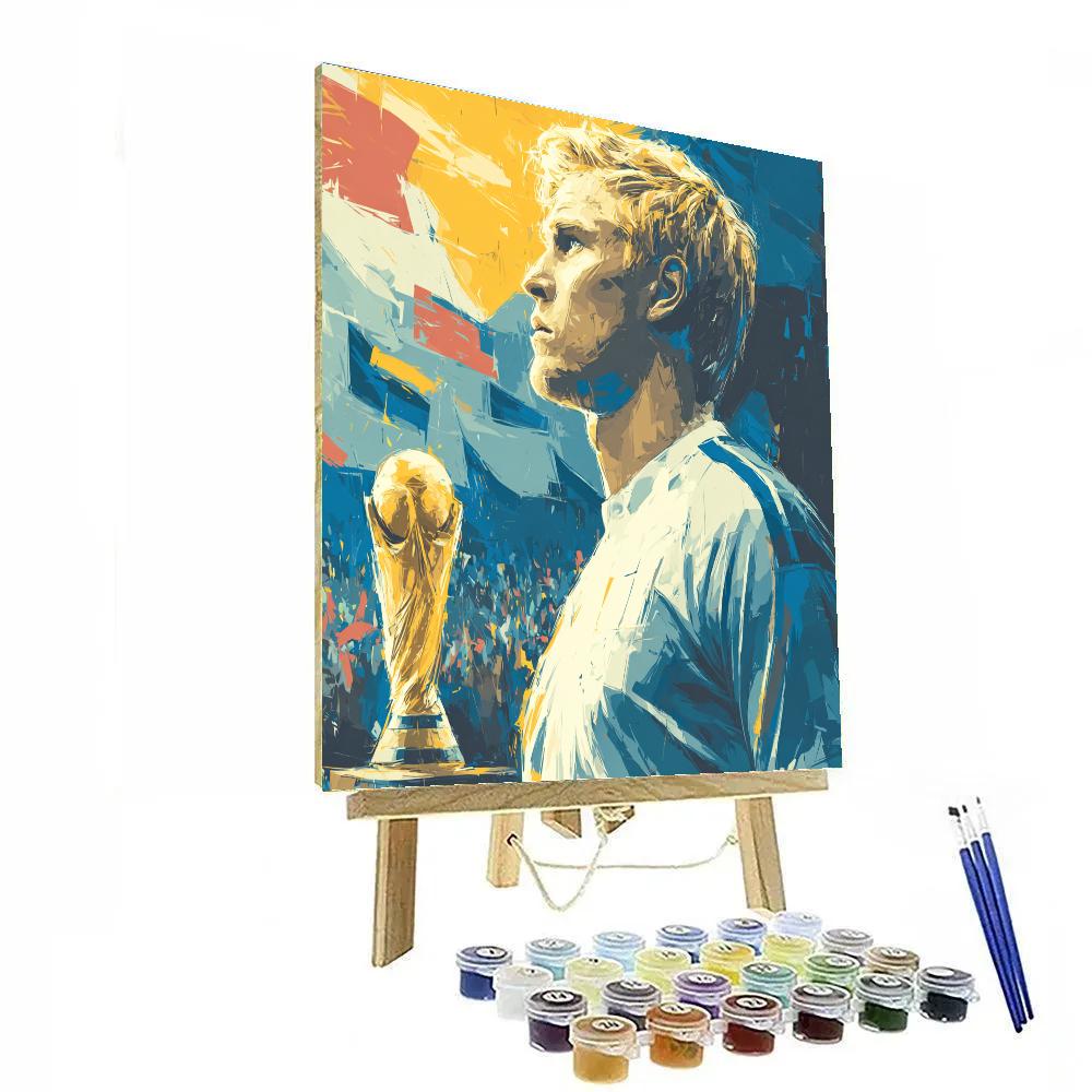 Fifa 2026 Haaland Ice Number painting
