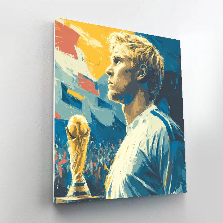 Fifa 2026 Haaland Ice Number painting