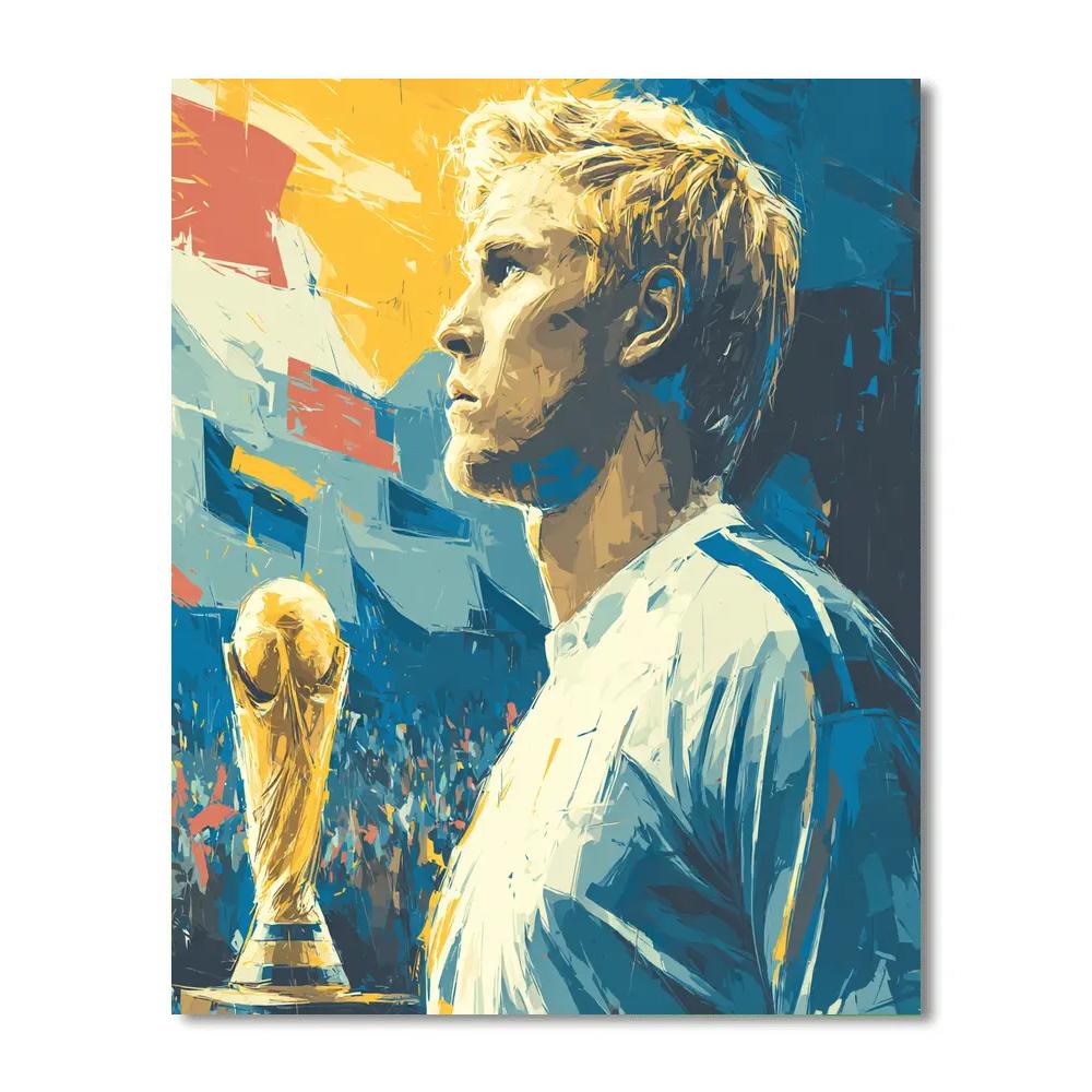 Fifa 2026 Haaland Ice Number painting