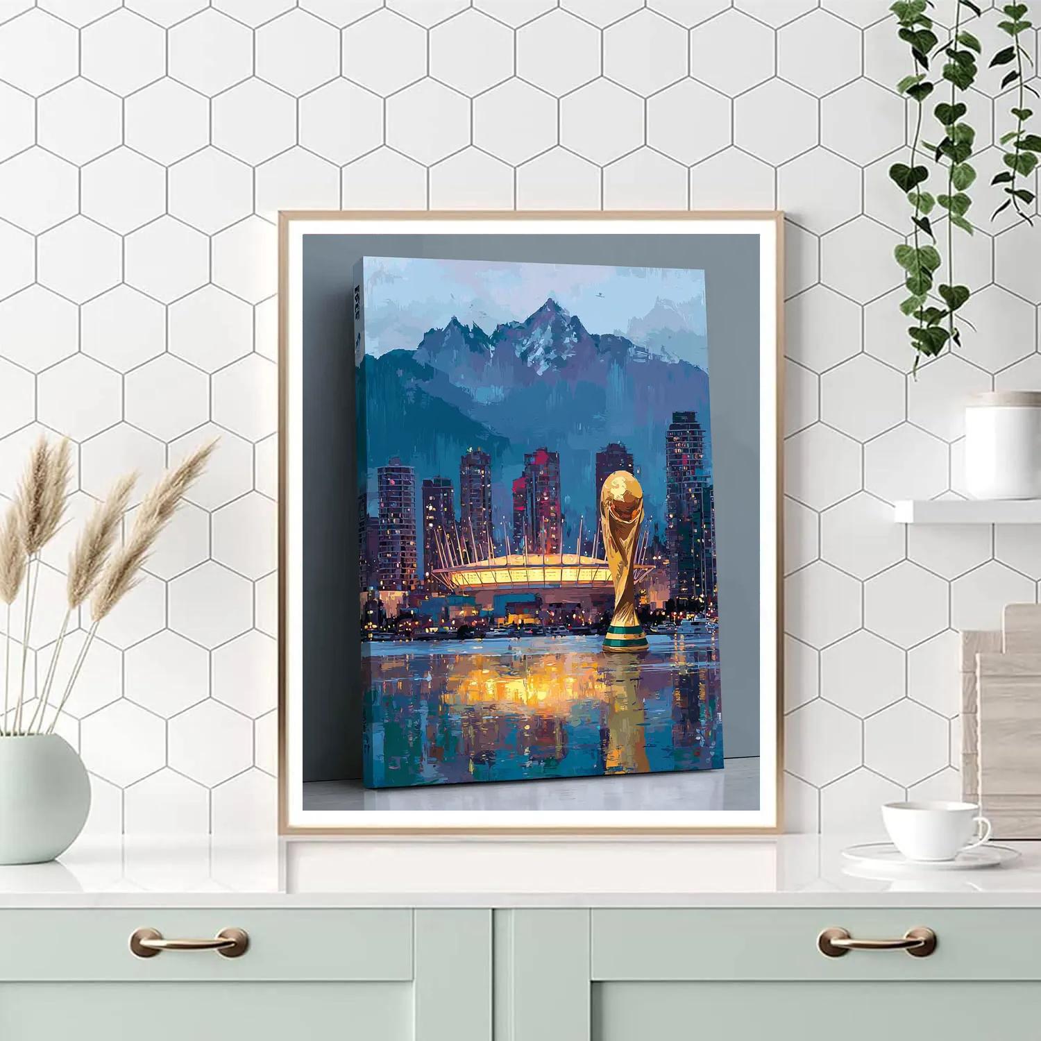 Vancouver Fifa 2026 Peaks Paint by numbers art