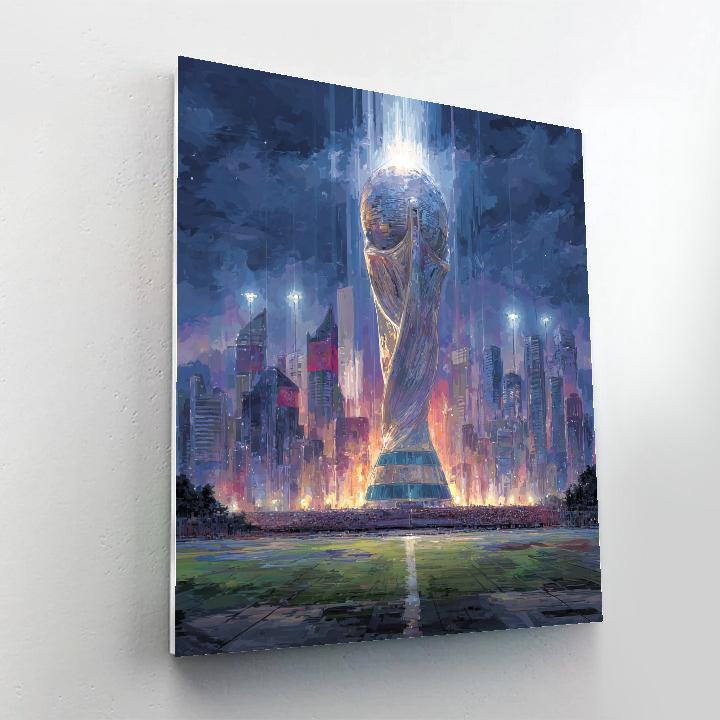 Fifa 2026 Trophy Constellation paint by number