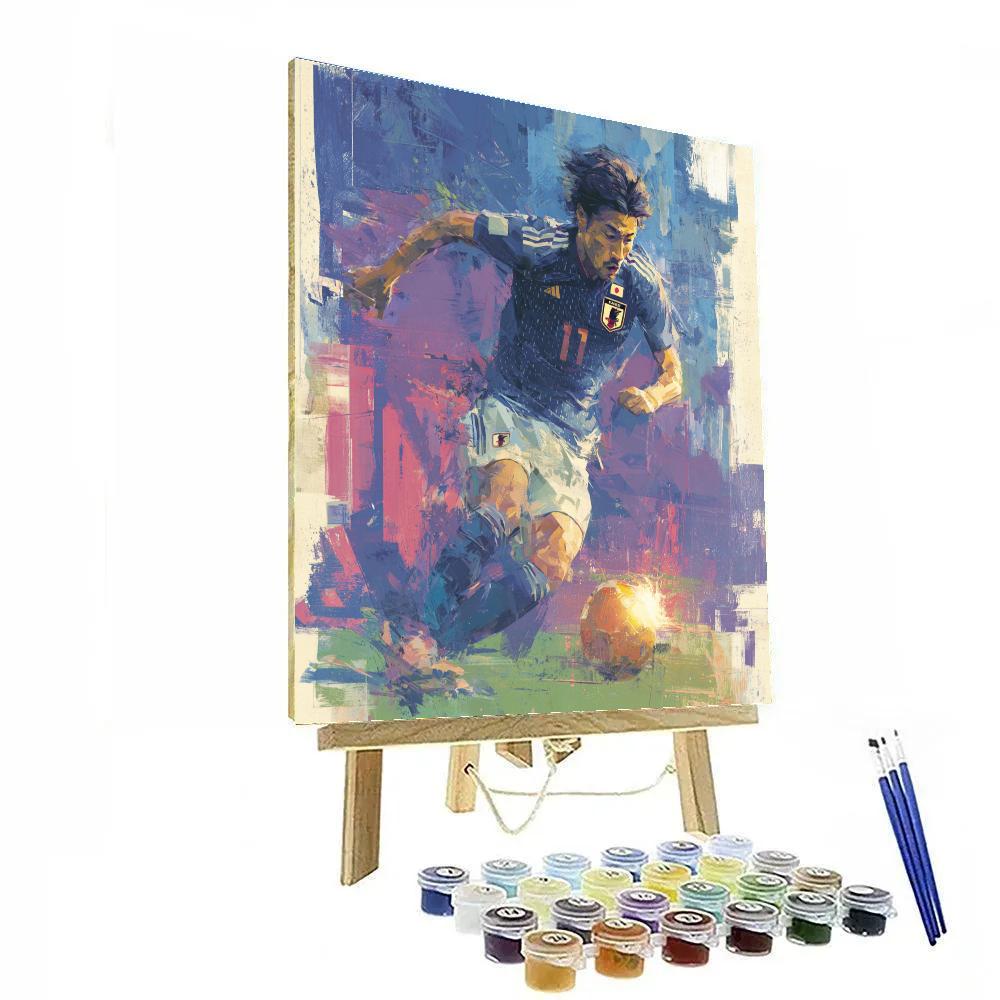 Mitoma Fifa 2026 Sea Blue painting number kit