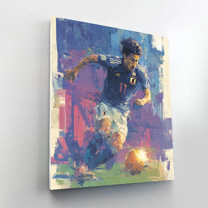 Mitoma Fifa 2026 Sea Blue painting number kit