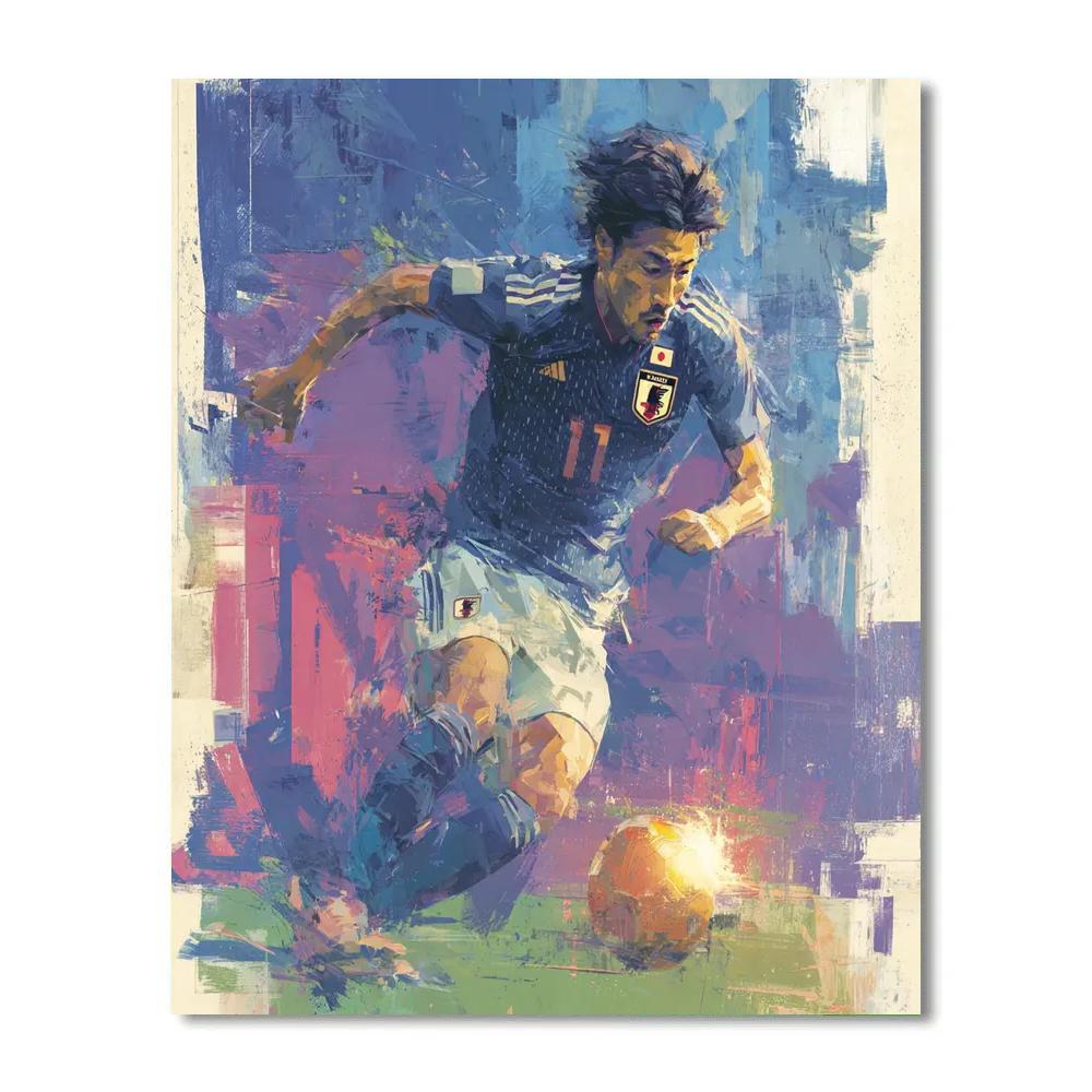Mitoma Fifa 2026 Sea Blue painting number kit