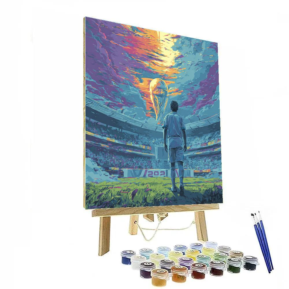Uzbekistan Fifa 2026 Silk Dawn Paint by numbers kits