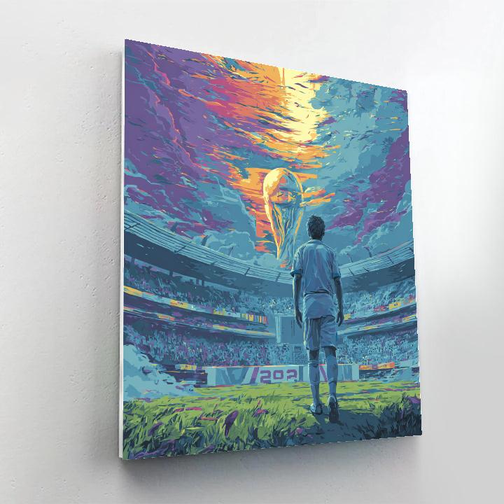 Uzbekistan Fifa 2026 Silk Dawn Paint by numbers kits