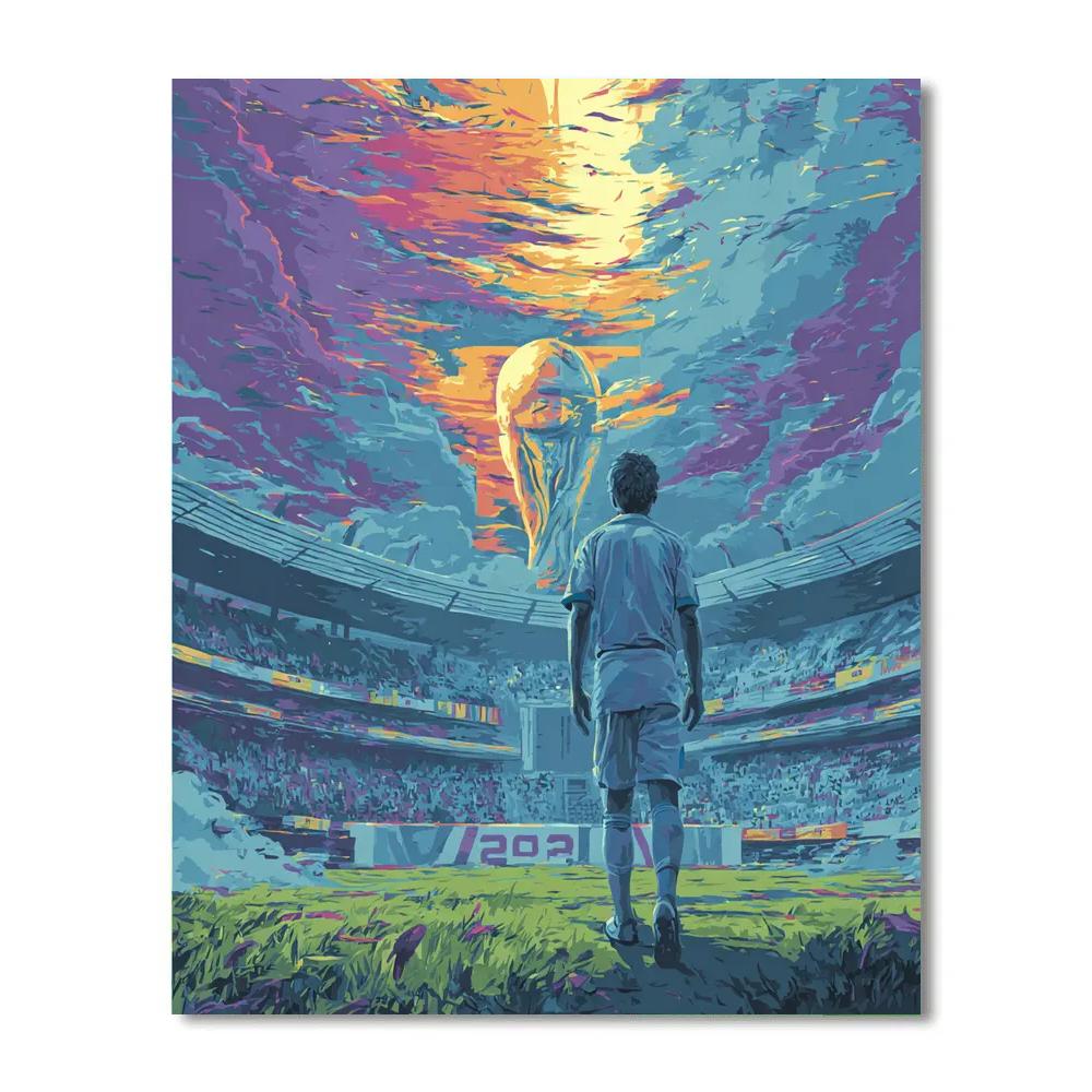 Uzbekistan Fifa 2026 Silk Dawn Paint by numbers kits
