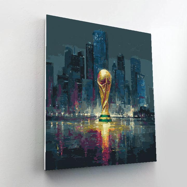 Seattle Fifa 2026 Rainlight Paint by numbers art