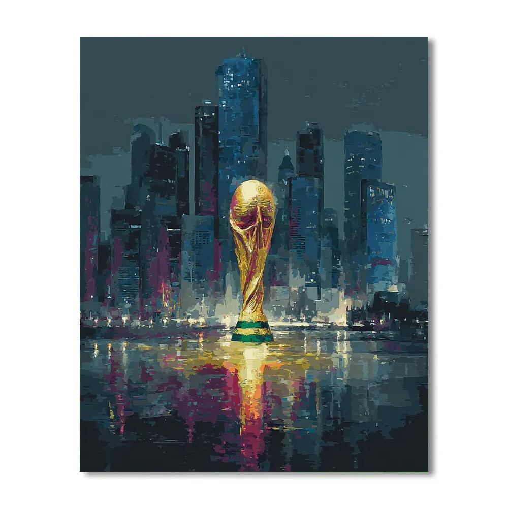 Seattle Fifa 2026 Rainlight Paint by numbers art