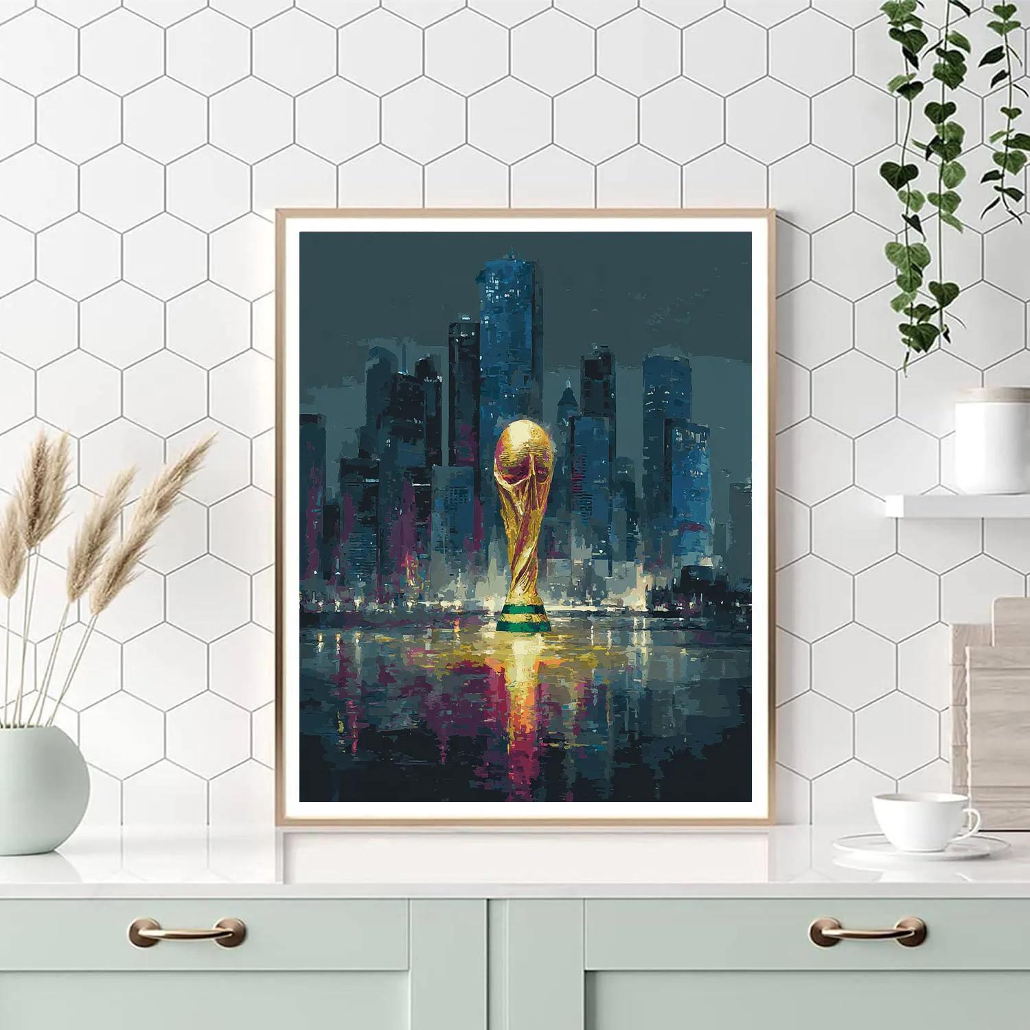 Seattle Fifa 2026 Rainlight Paint by numbers art