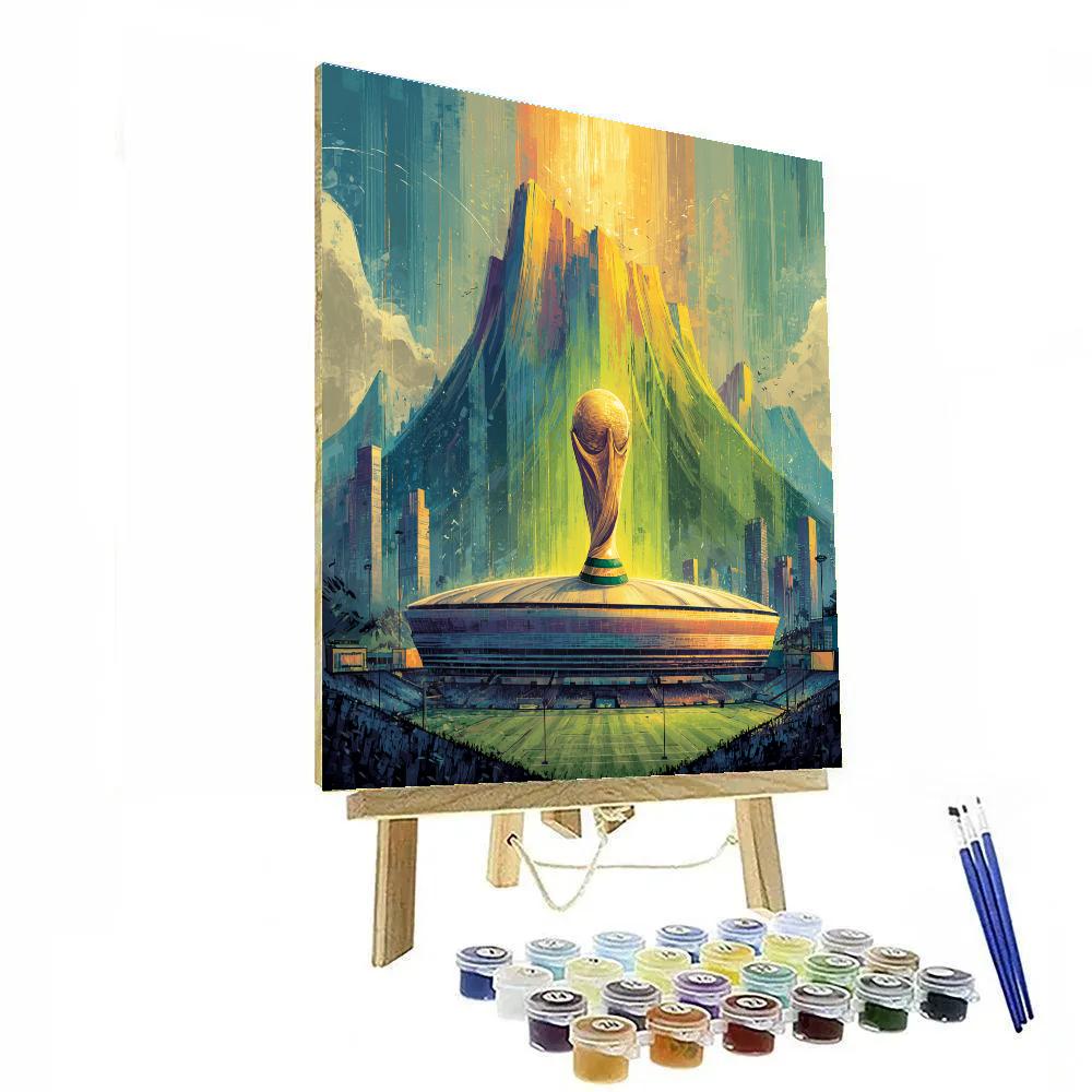 Monterrey Fifa 2026 Mountain Lights paint by numbers