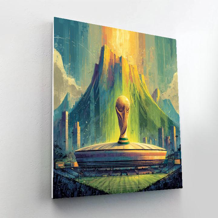 Monterrey Fifa 2026 Mountain Lights paint by numbers