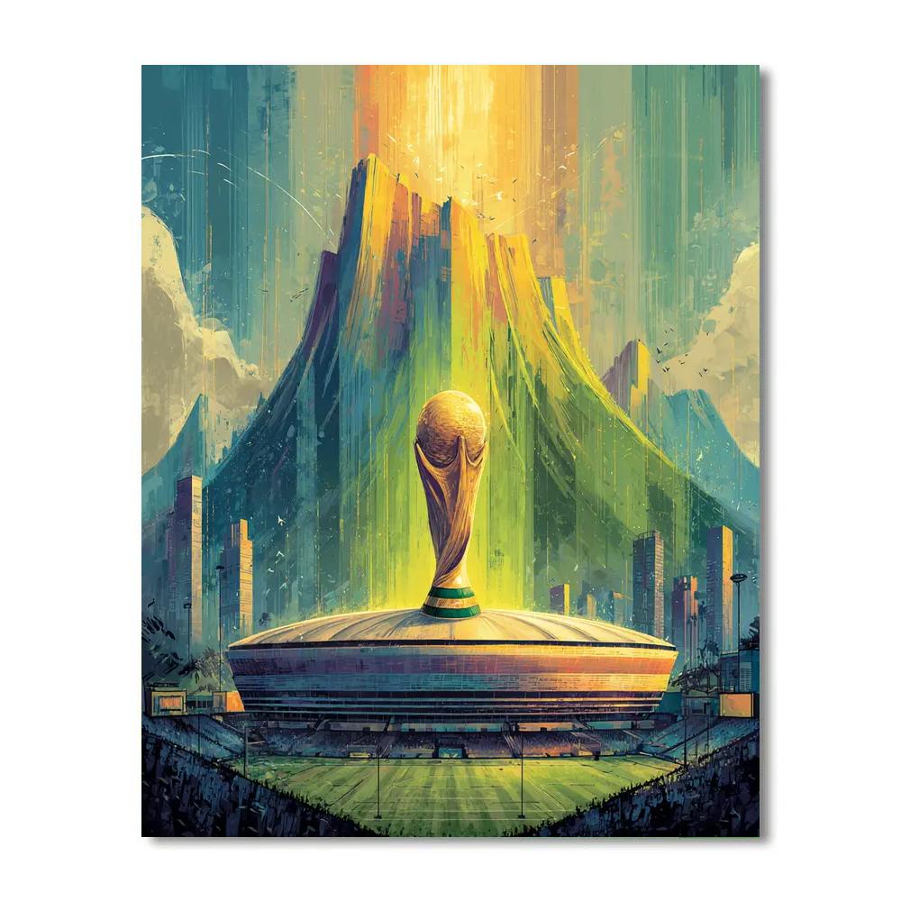 Monterrey Fifa 2026 Mountain Lights paint by numbers