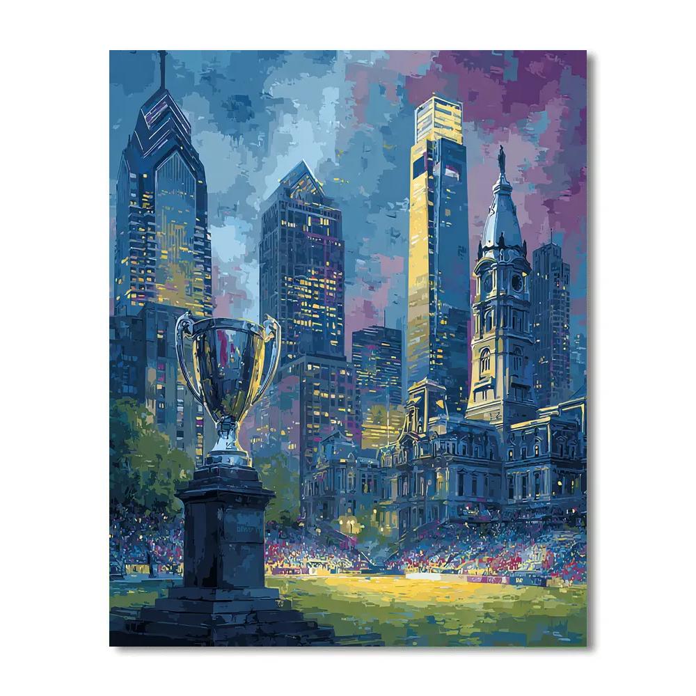 Philadelphia Fifa 2026 Liberty Glow Painting by numbers kit