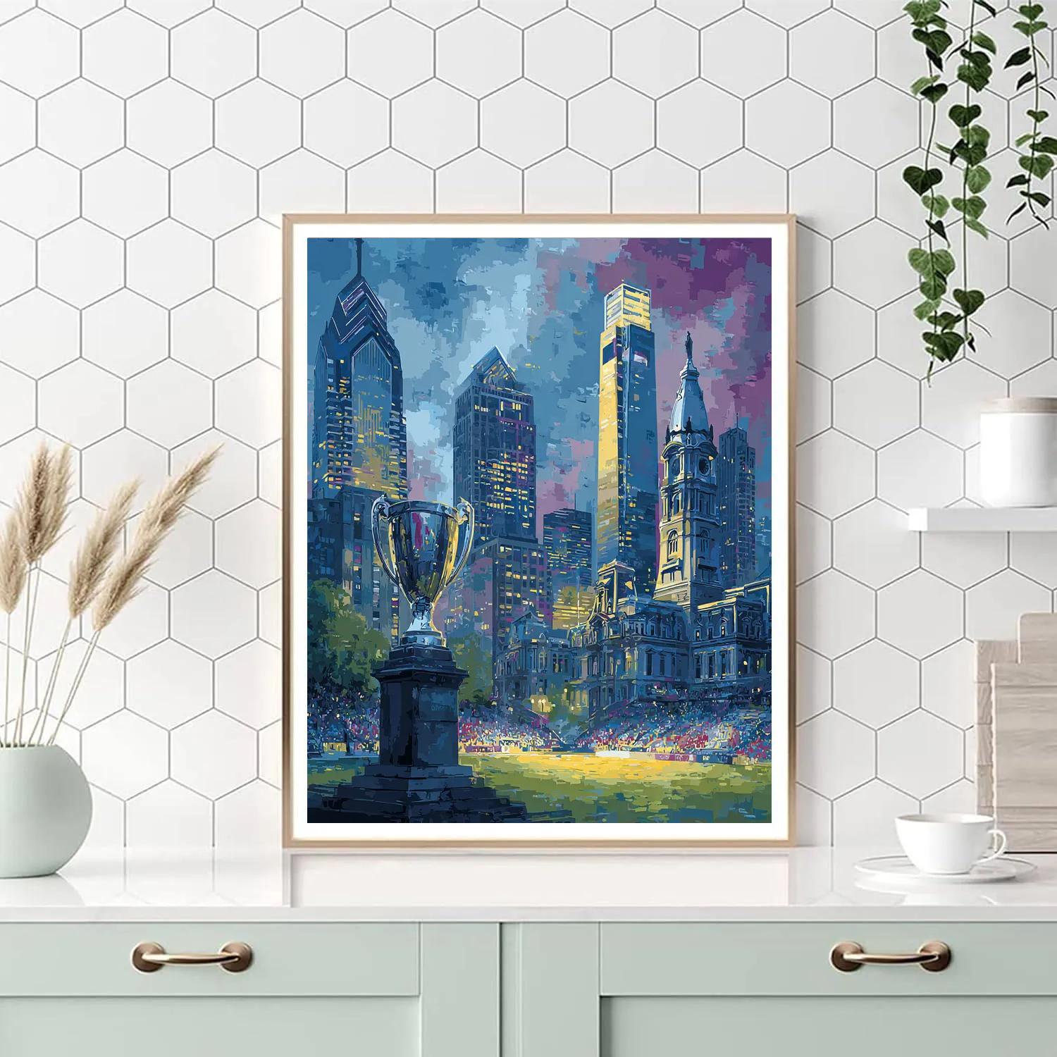 Philadelphia Fifa 2026 Liberty Glow Painting by numbers kit