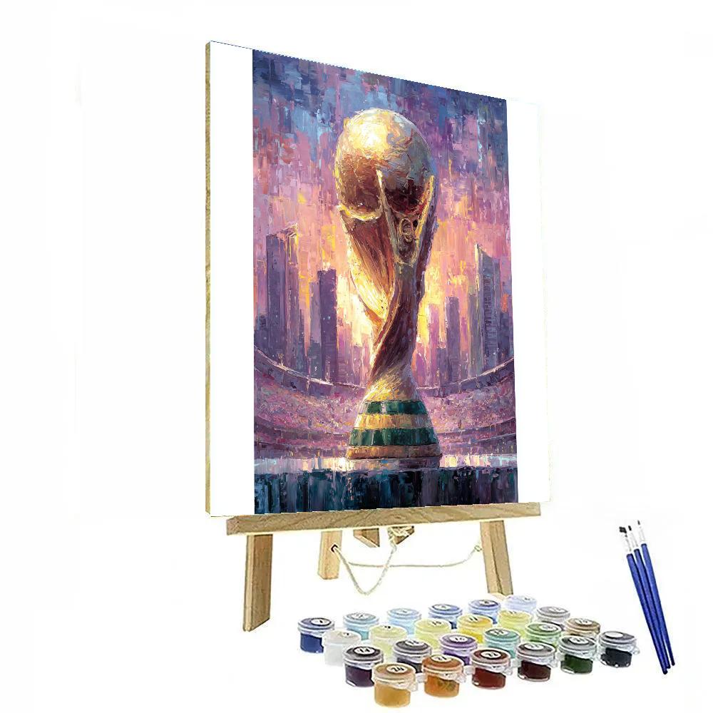 Fifa 2026 Opening Gold paint by numbers