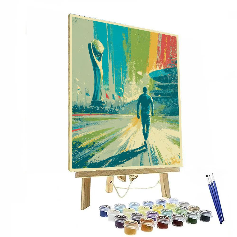 Uzbekistan Fifa 2026 Dawn painting number kit