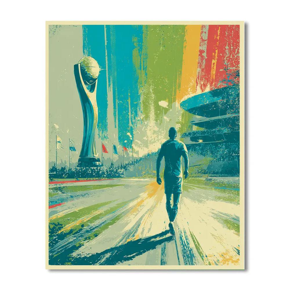 Uzbekistan Fifa 2026 Dawn painting number kit