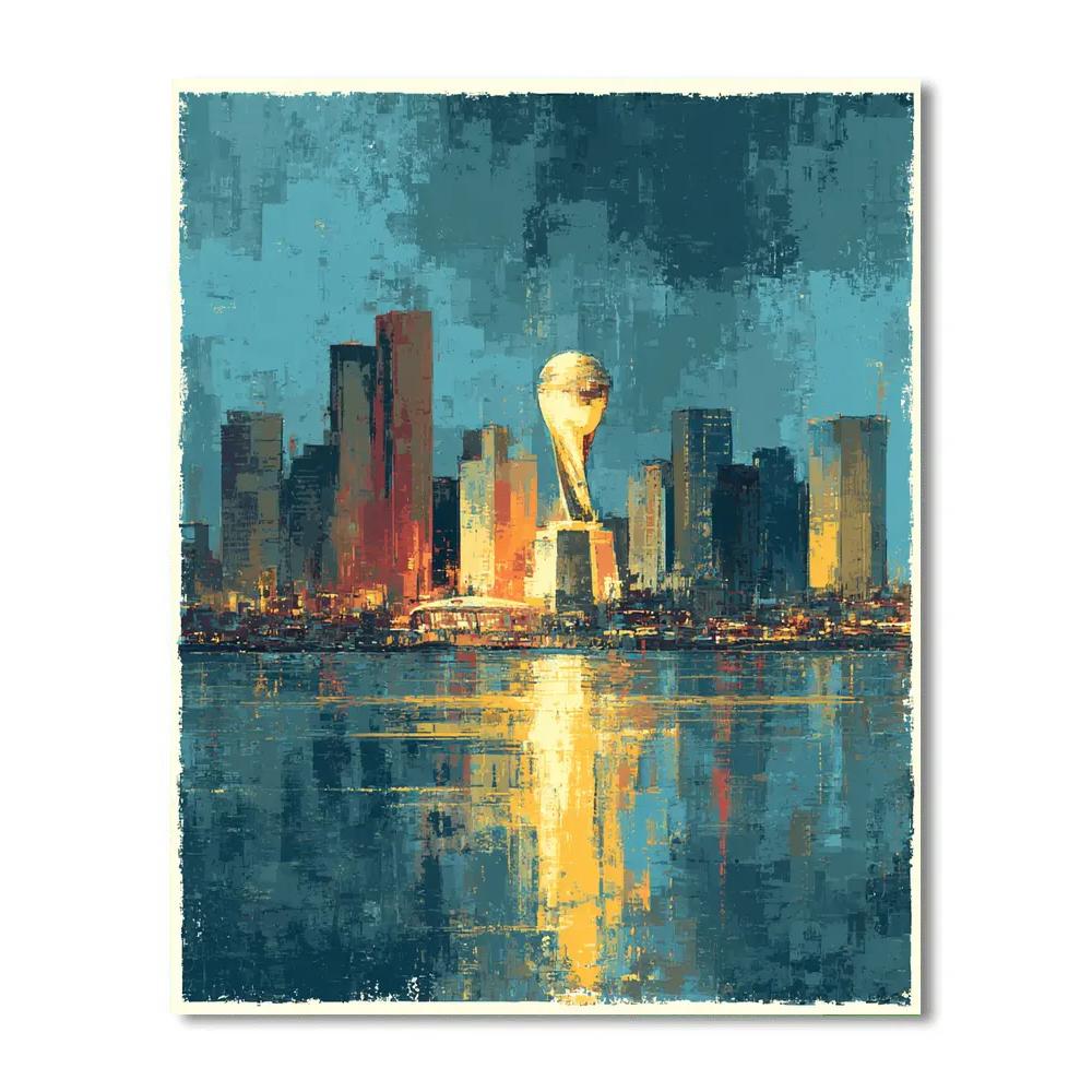Seattle Fifa 2026 Rainlight Numbered painting kits