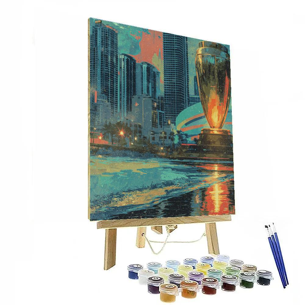 Miami Fifa 2026 Reflection paint by number