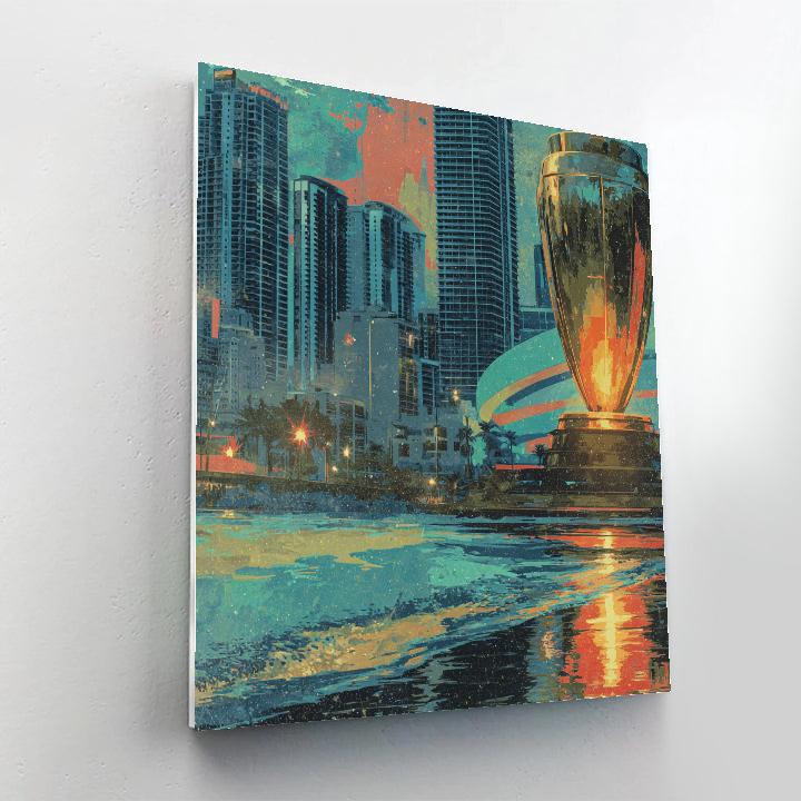 Miami Fifa 2026 Reflection paint by number