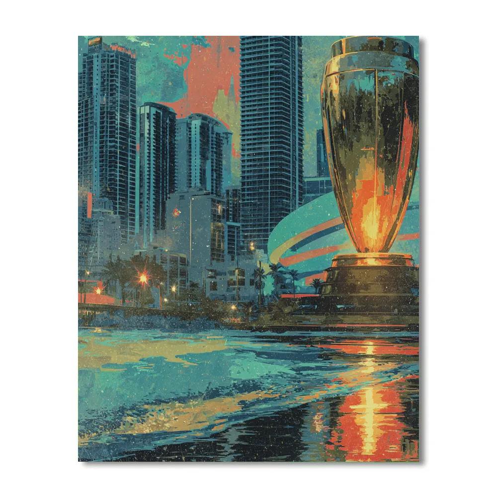 Miami Fifa 2026 Reflection paint by number