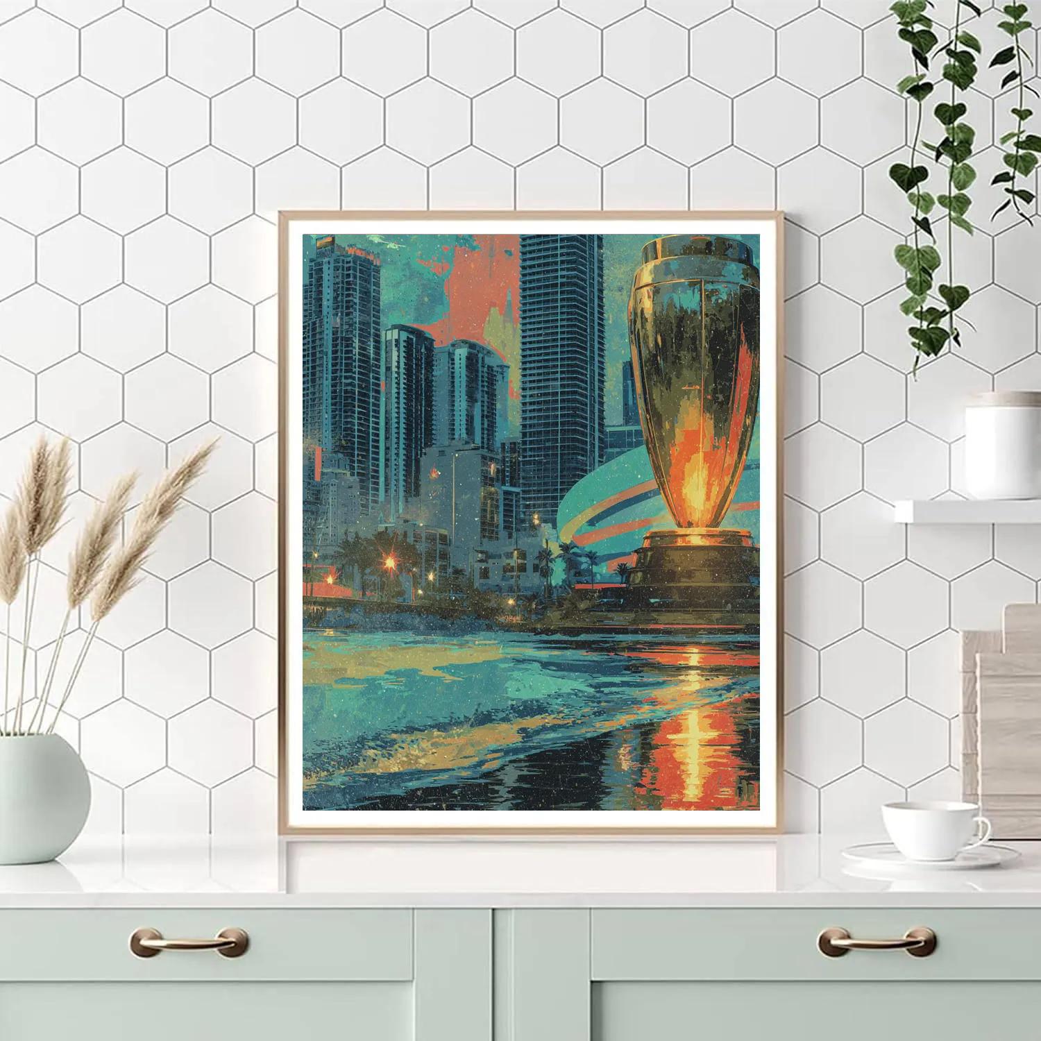 Miami Fifa 2026 Reflection paint by number