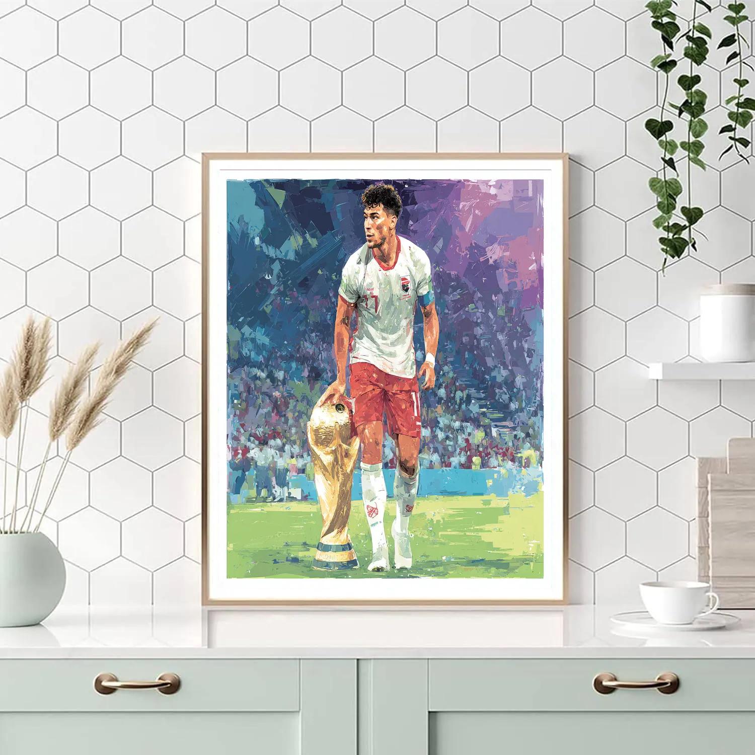 Salah Fifa 2026 Lights Paint by numbers art