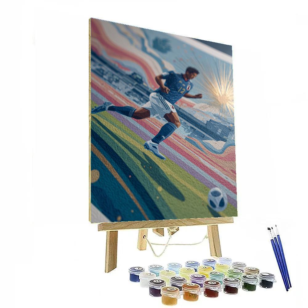 Mitoma Fifa 2026 Blue DIY paint by numbers