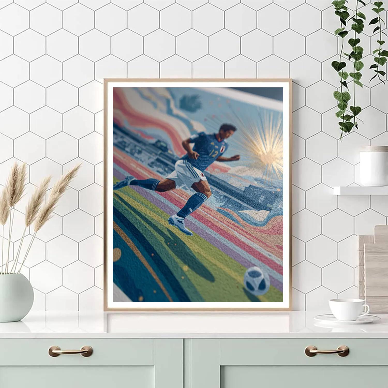 Mitoma Fifa 2026 Blue DIY paint by numbers