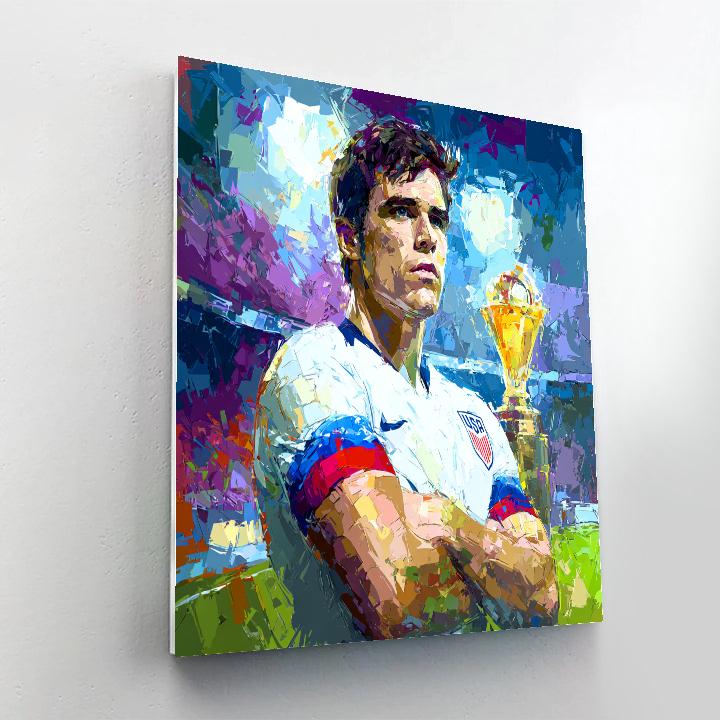 Pulisic Fifa 2026 Glow Number painting