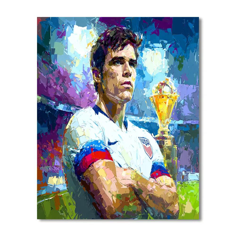 Pulisic Fifa 2026 Glow Number painting