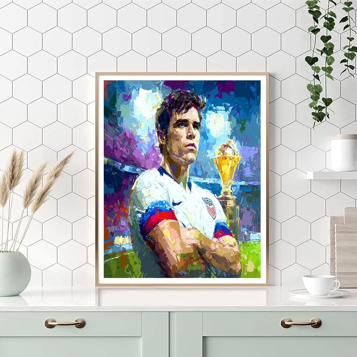 Pulisic Fifa 2026 Glow Number painting