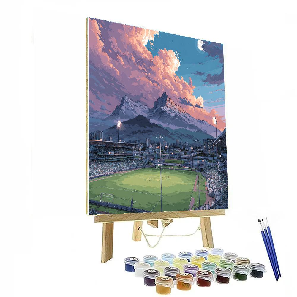 Monterrey Fifa 2026 Lights Number painting