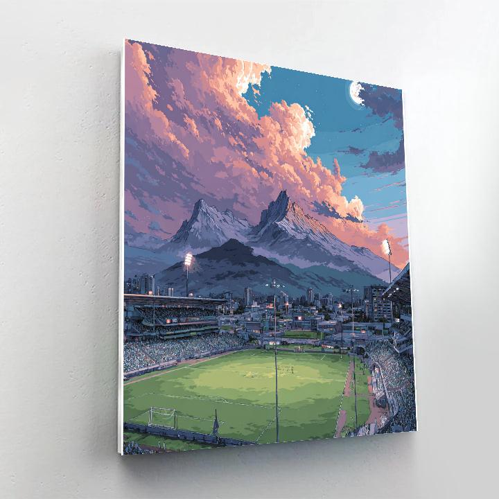 Monterrey Fifa 2026 Lights Number painting