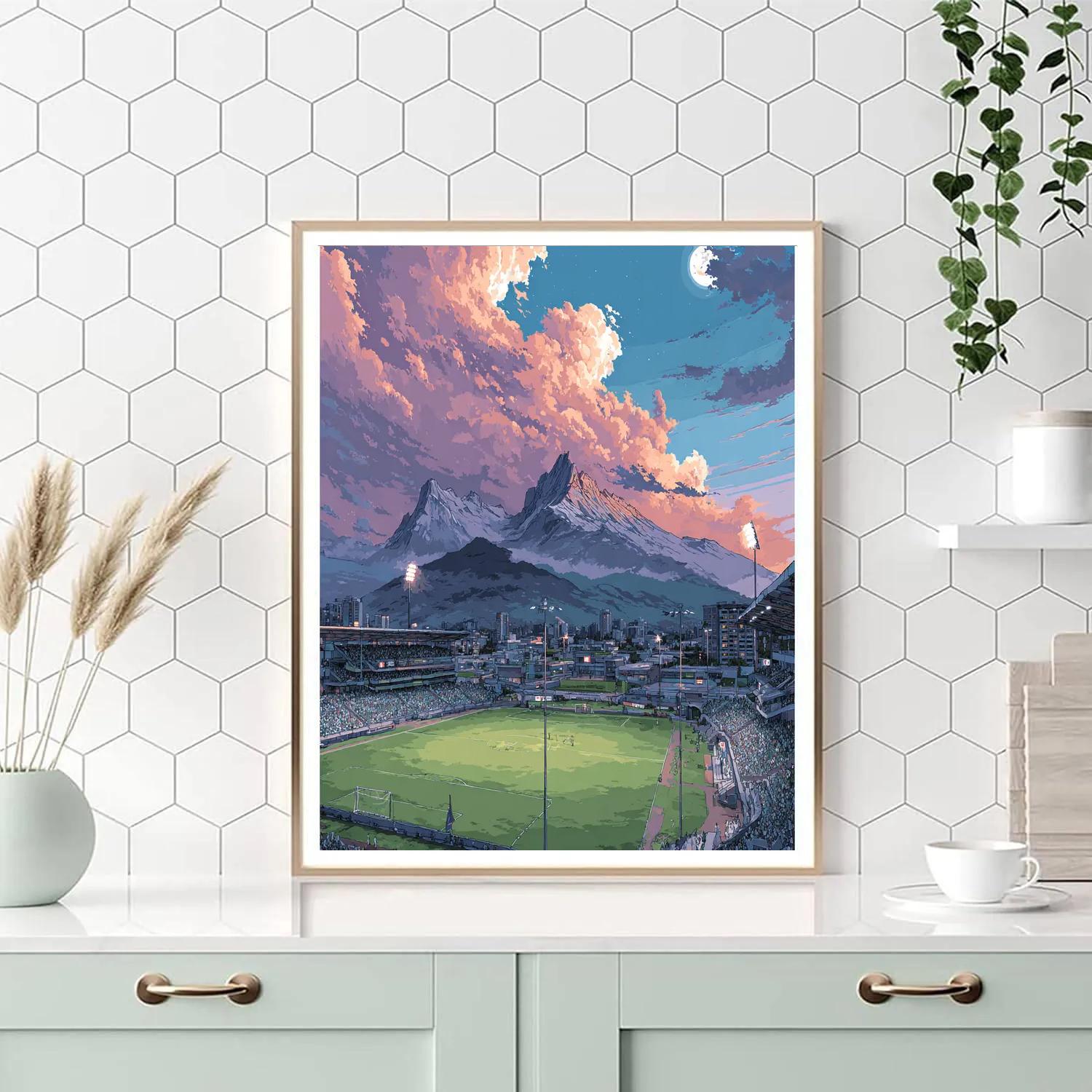 Monterrey Fifa 2026 Lights Number painting