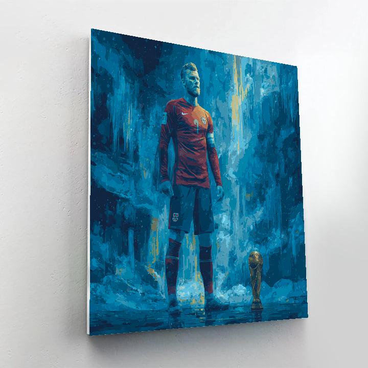 Haaland Fifa 2026 Ice Paint by numbers art