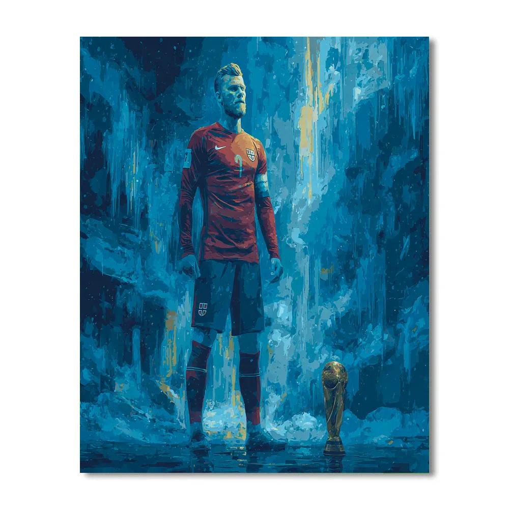 Haaland Fifa 2026 Ice Paint by numbers art