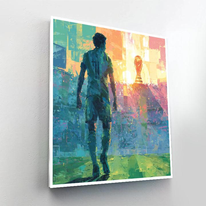 Uzbekistan Fifa 2026 Dawn Number painting