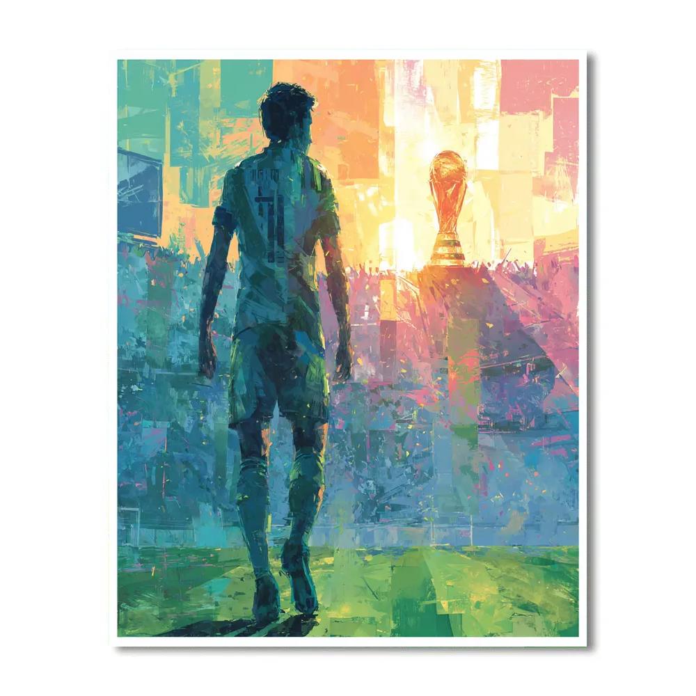 Uzbekistan Fifa 2026 Dawn Number painting