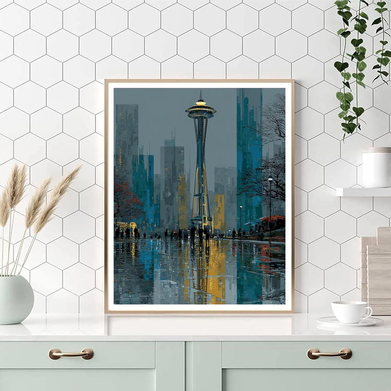 Seattle Fifa 2026 Rainlight paint by numbers
