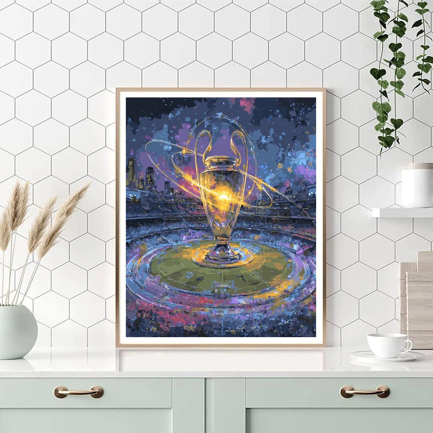 Fifa 2026 Trophy Orbit Paint by numbers art