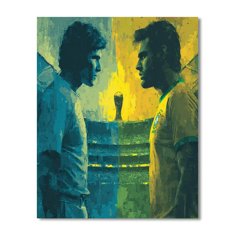 Fifa 2026 Brazil Vs Morocco DIY paint by numbers
