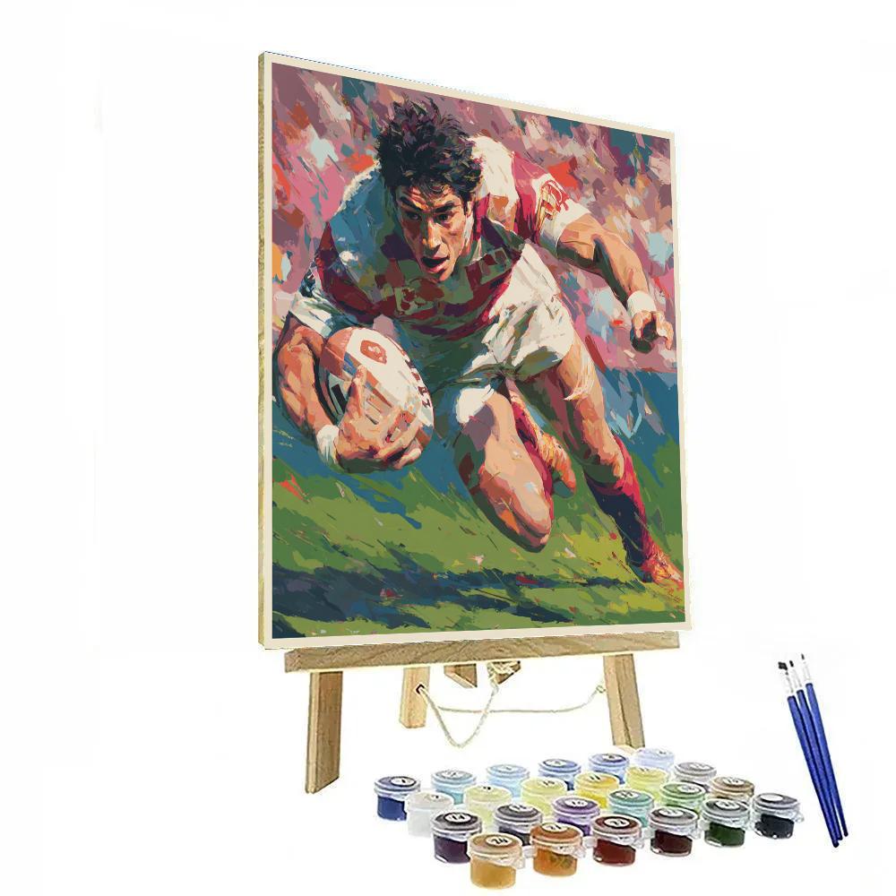 Mitoma Fifa 2026 Blue Number painting