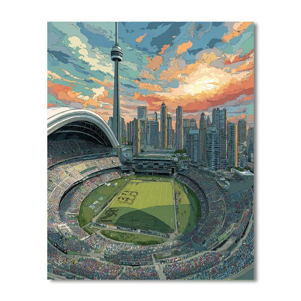 Toronto Fifa 2026 Glow DIY paint by numbers